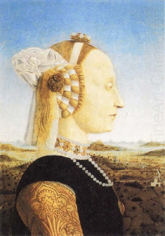 Piero della Francesca Ferderigo da Montefeltro's Wife Battista Sforza china oil painting image